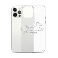 Cocker Spaniel iPhone case - Clear