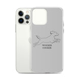 Wocker Cocker - Working Cocker Spaniel - iPhone Case - Grey