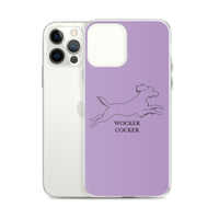 Wocker Cocker - Working Cocker Spaniel - iPhone Case - Purple