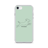 Wocker - Working Cocker Spaniel - iPhone Case - Light Green