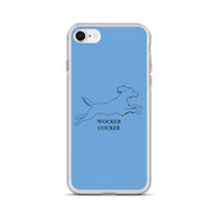 Wocker Cocker - Working Cocker Spaniel - iPhone Case - Blue