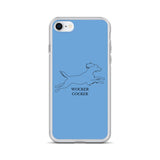 Wocker Cocker - Working Cocker Spaniel - iPhone Case - Blue