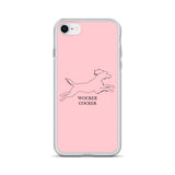 Wocker Cocker - Working Cocker Spaniel - iPhone Case - Pink