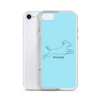 Wocker - Working Cocker Spaniel - iPhone Case - Light Blue