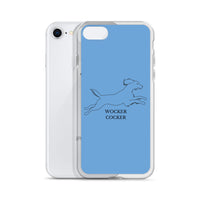 Wocker Cocker - Working Cocker Spaniel - iPhone Case - Blue