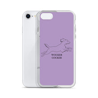 Wocker Cocker - Working Cocker Spaniel - iPhone Case - Purple