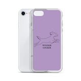 Wocker Cocker - Working Cocker Spaniel - iPhone Case - Purple