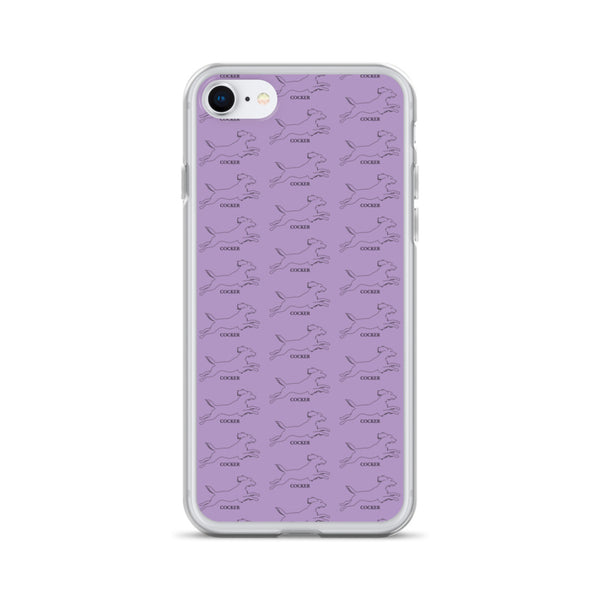 Cocker Spaniel iPhone case - Purple