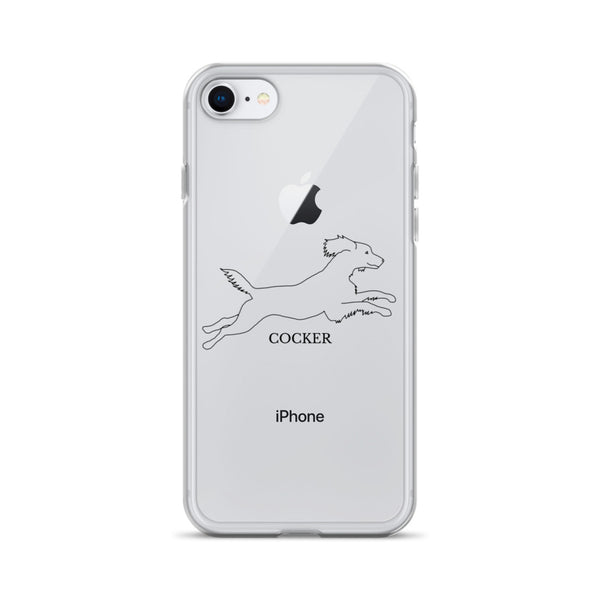 Cocker Spaniel iPhone case - Clear