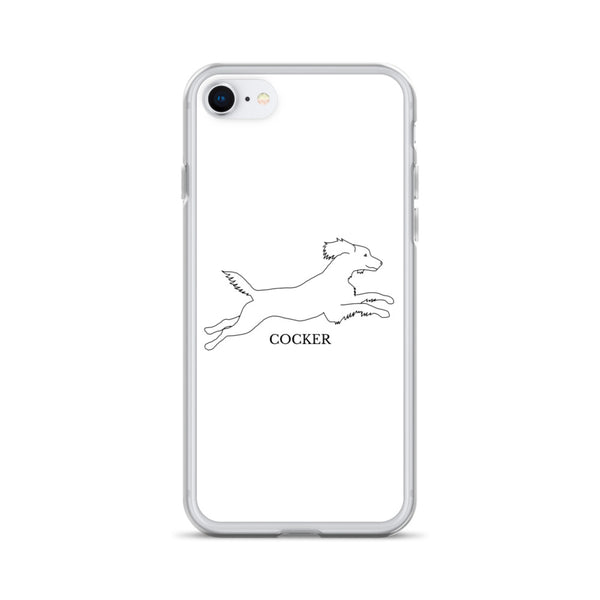 Cocker Spaniel iPhone case - White