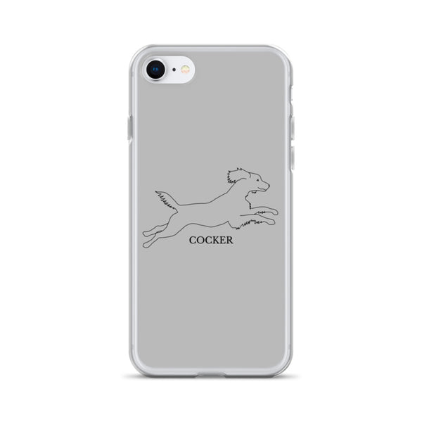 Cocker Spaniel iPhone case - Grey