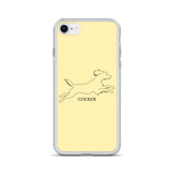 Cocker Spaniel iPhone case - Soft Yellow