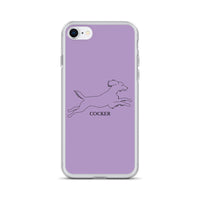 Cocker Spaniel iPhone case - Purple