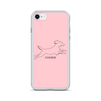 Cocker Spaniel iPhone case - Pink