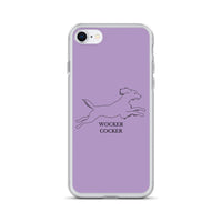 Wocker Cocker - Working Cocker Spaniel - iPhone Case - Purple