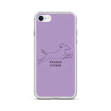 Wocker Cocker - Working Cocker Spaniel - iPhone Case - Purple