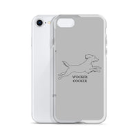 Wocker Cocker - Working Cocker Spaniel - iPhone Case - Grey