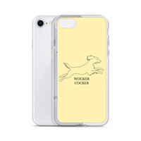 Wocker Cocker - Working Cocker Spaniel - iPhone Case - Soft Yellow