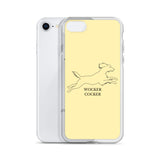Wocker Cocker - Working Cocker Spaniel - iPhone Case - Soft Yellow