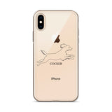 Cocker Spaniel iPhone case - Clear