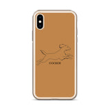 Cocker Spaniel iPhone case - Tan