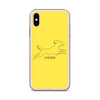 Cocker Spaniel iPhone case - Yellow