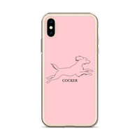 Cocker Spaniel iPhone case - Pink
