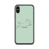 Wocker - Working Cocker Spaniel - iPhone Case - Light Green