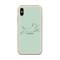 Wocker - Working Cocker Spaniel - iPhone Case - Light Green