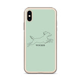 Wocker - Working Cocker Spaniel - iPhone Case - Light Green