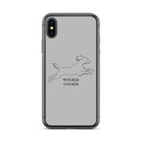 Wocker Cocker - Working Cocker Spaniel - iPhone Case - Grey