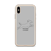 Wocker Cocker - Working Cocker Spaniel - iPhone Case - Grey