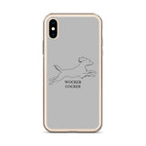 Wocker Cocker - Working Cocker Spaniel - iPhone Case - Grey