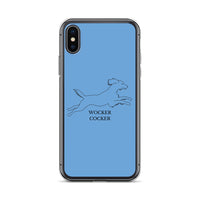 Wocker Cocker - Working Cocker Spaniel - iPhone Case - Blue