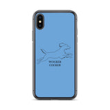 Wocker Cocker - Working Cocker Spaniel - iPhone Case - Blue
