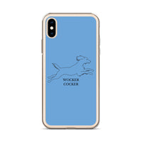 Wocker Cocker - Working Cocker Spaniel - iPhone Case - Blue