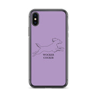 Wocker Cocker - Working Cocker Spaniel - iPhone Case - Purple