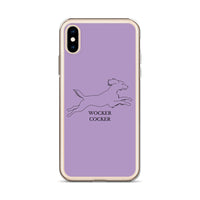 Wocker Cocker - Working Cocker Spaniel - iPhone Case - Purple