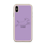Wocker Cocker - Working Cocker Spaniel - iPhone Case - Purple