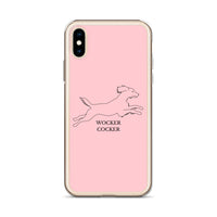 Wocker Cocker - Working Cocker Spaniel - iPhone Case - Pink