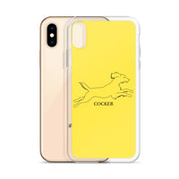 Cocker Spaniel iPhone case - Yellow