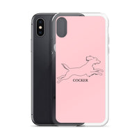 Cocker Spaniel iPhone case - Pink