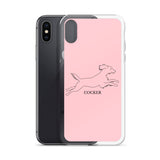 Cocker Spaniel iPhone case - Pink