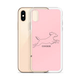 Cocker Spaniel iPhone case - Pink