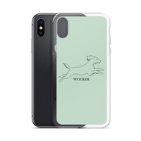 Wocker - Working Cocker Spaniel - iPhone Case - Light Green