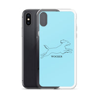 Wocker - Working Cocker Spaniel - iPhone Case - Light Blue