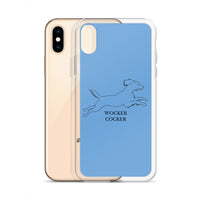 Wocker Cocker - Working Cocker Spaniel - iPhone Case - Blue