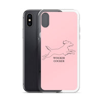 Wocker Cocker - Working Cocker Spaniel - iPhone Case - Pink