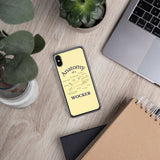 Anatomy of a Wocker - Working Cocker Spaniel - iPhone Case - Soft Yellow