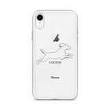Cocker Spaniel iPhone case - Clear